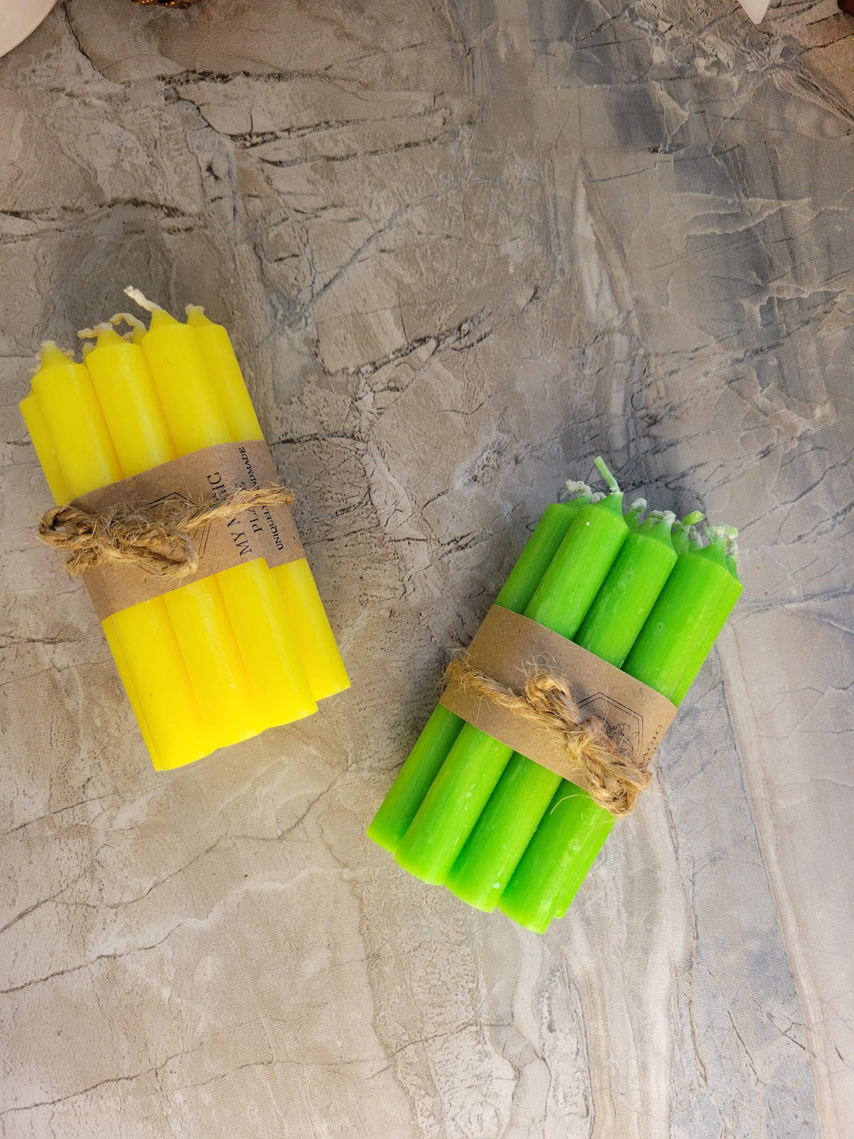 Mini Chime Spell Candles - Unscented Ritual Candles, Set of 10