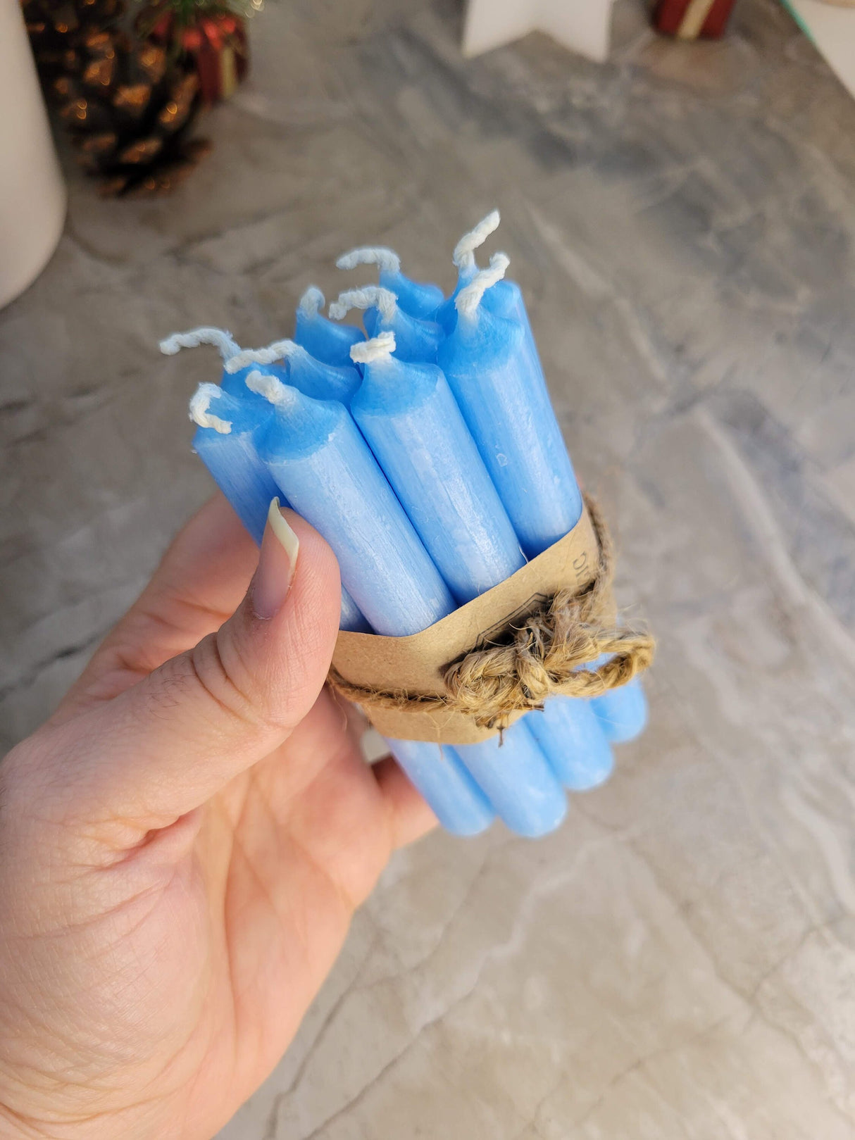 Set of 10 mini 4" chime unscented / spell candles / chime candles