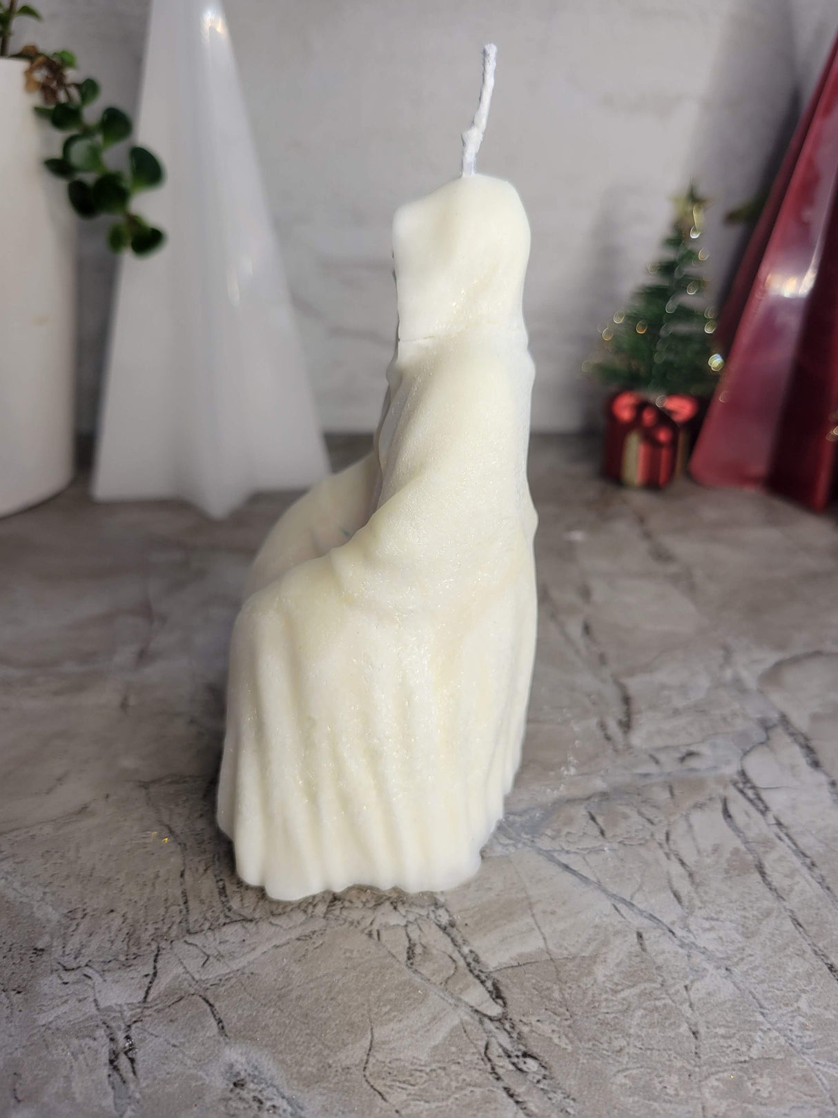 Faceless Death Palm Wax Candle, Handmade Sculptural Candle
