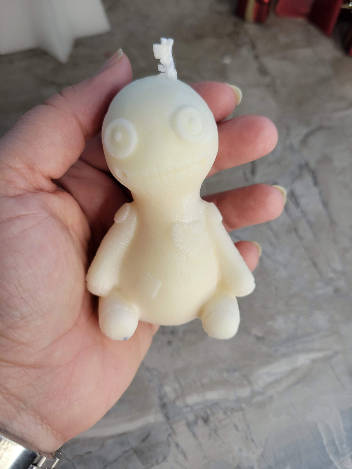 Handmade Palm Wax Voodoo Doll Candle: Sculptural Candle