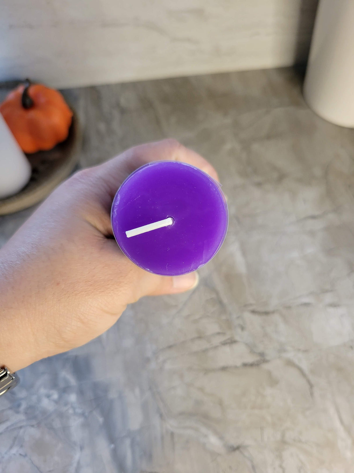 Handmade Seven Chakras Layered Candle: Unscented Meditation Candle