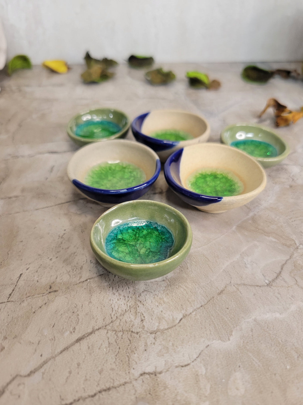 Handmade Ceramic Incense Cone Holder: Small Stoneware Dish