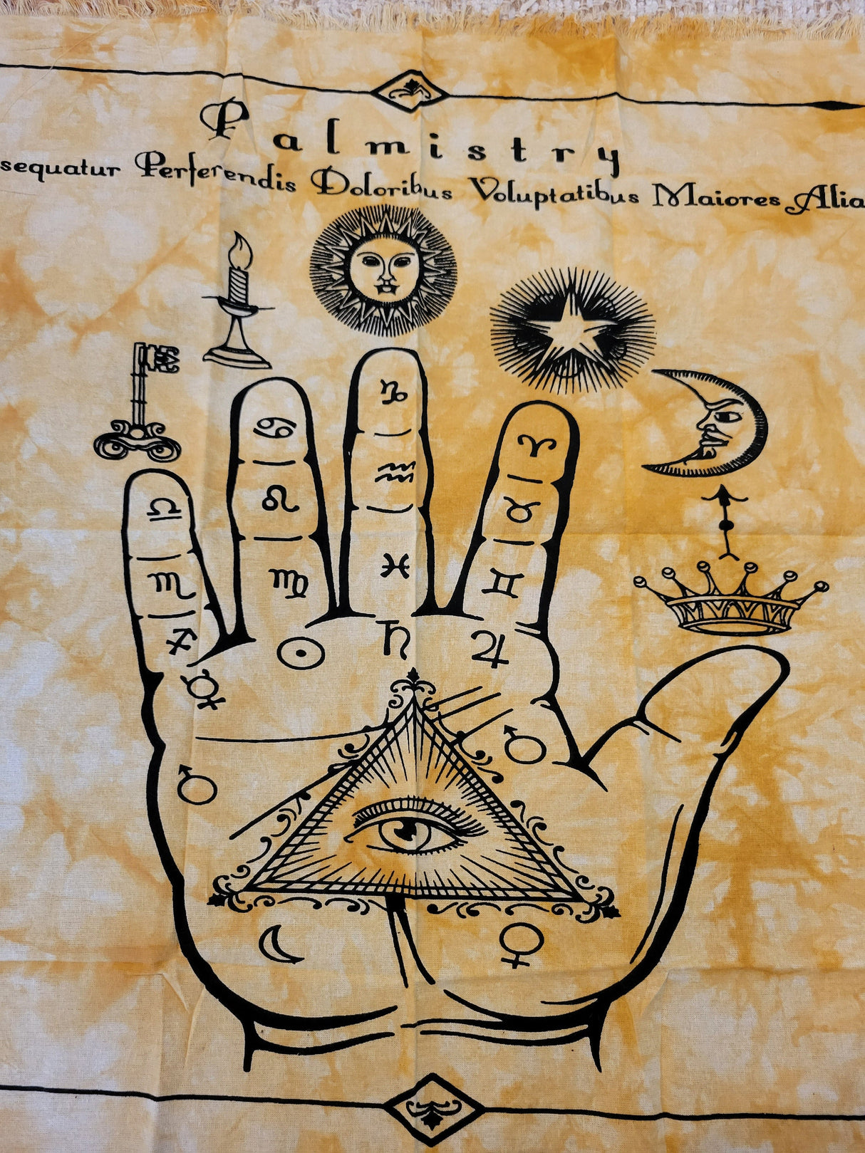 Altar Tarot Cloth Palmistry, Witch Cloth Palmistry Handmade