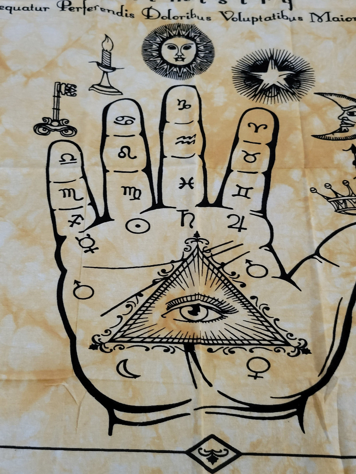 Altar Tarot Cloth Palmistry, Witch Cloth Palmistry Handmade