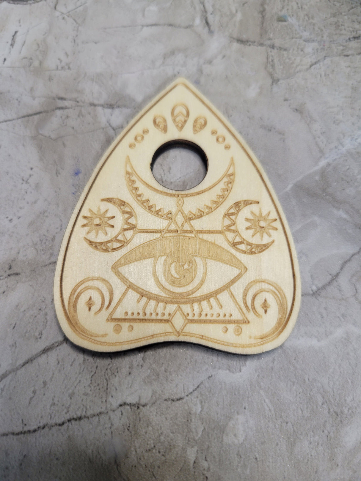 Witchy Planchette Sphere Holder: Crystal Ball Altar Decoration