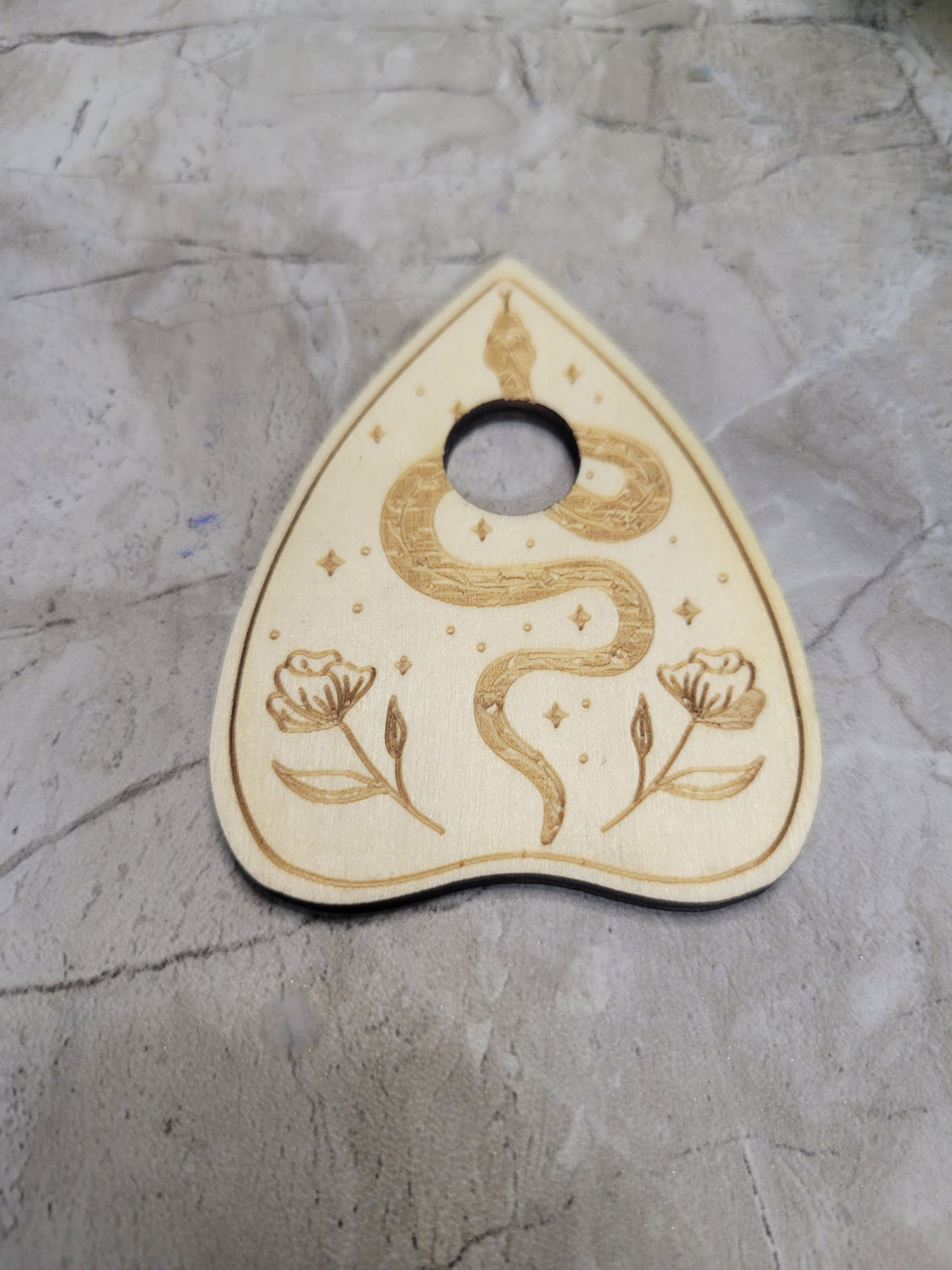 Witchy Planchette Sphere Holder: Crystal Ball Altar Decoration