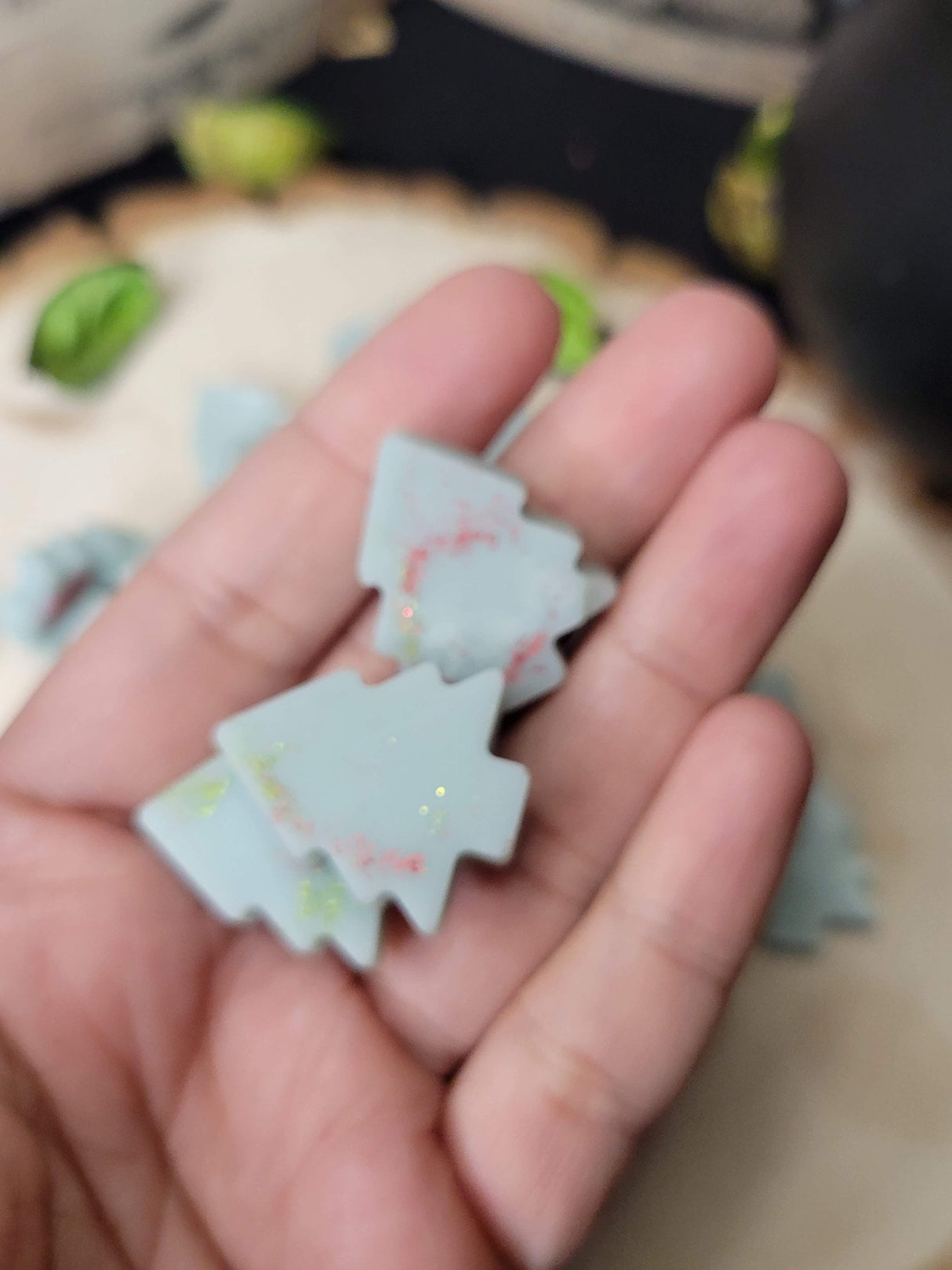Christmas Tree Wax Melts: Winter Woods Scent, Handmade Soy Wax