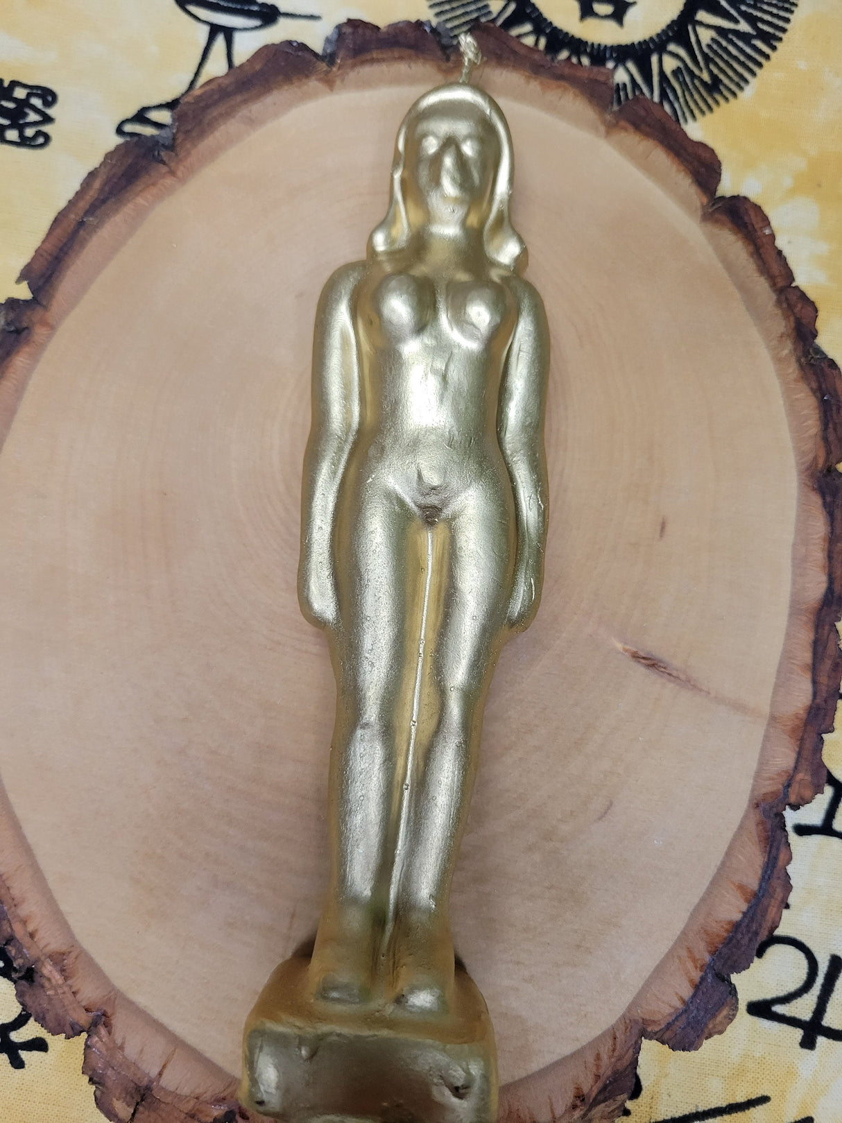 Gold Lady and Silver Man Figurine Candle: Ritual Spell Candle