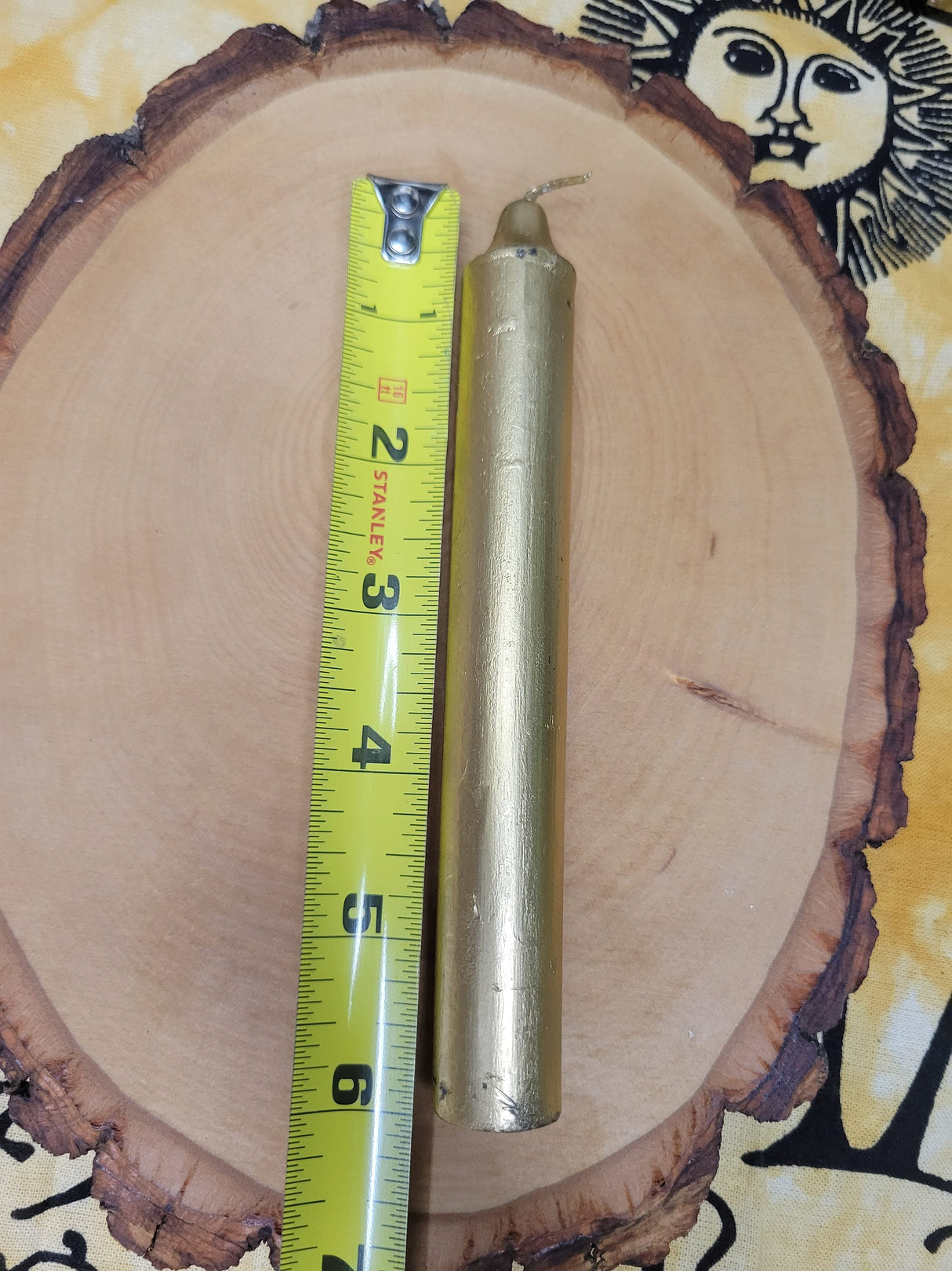 Gold Spell Candles: 6-Inch Ritual Candles - Pack of 10
