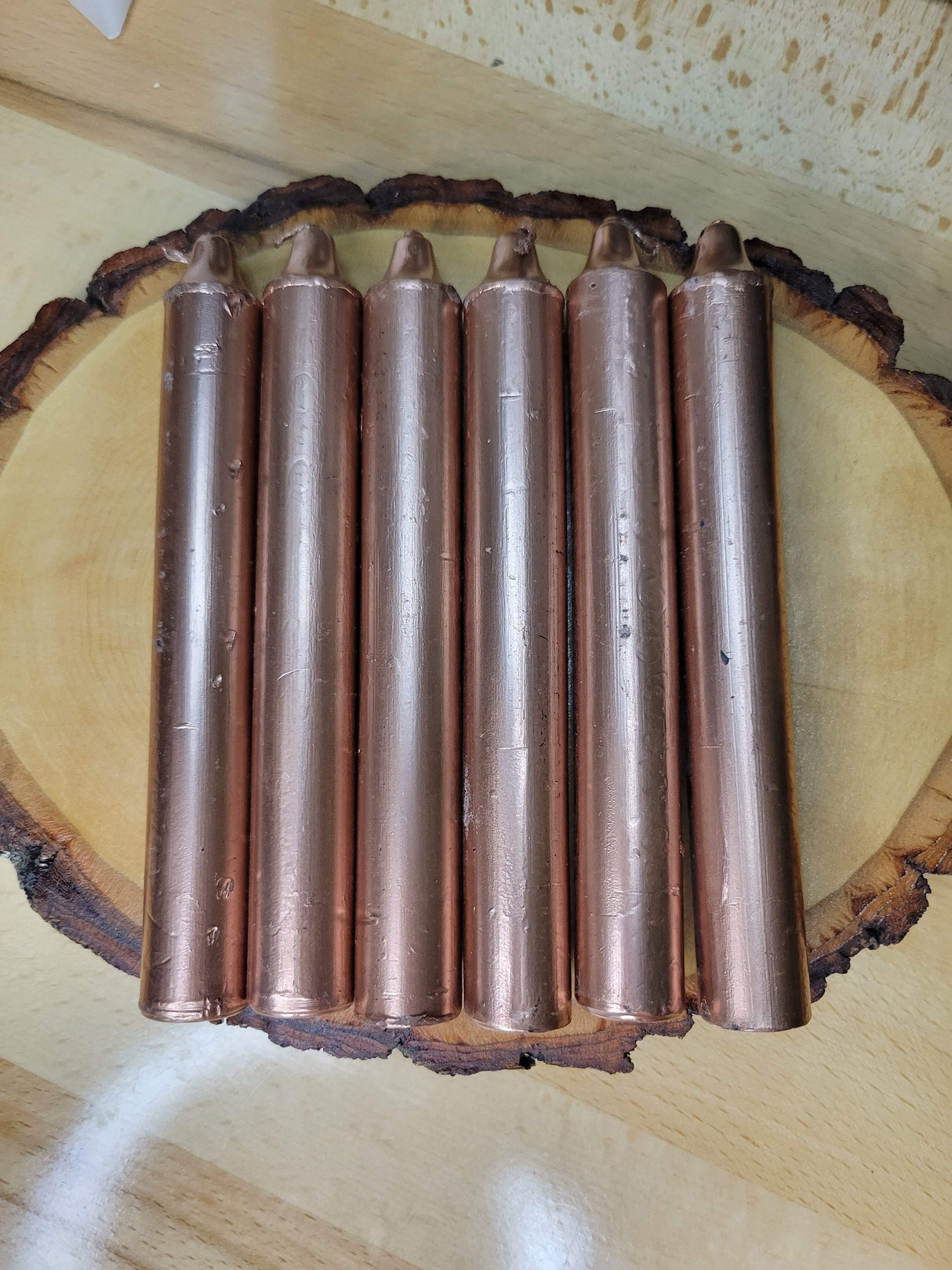 Copper 6-inch Spell Candles ,Pack of 6
