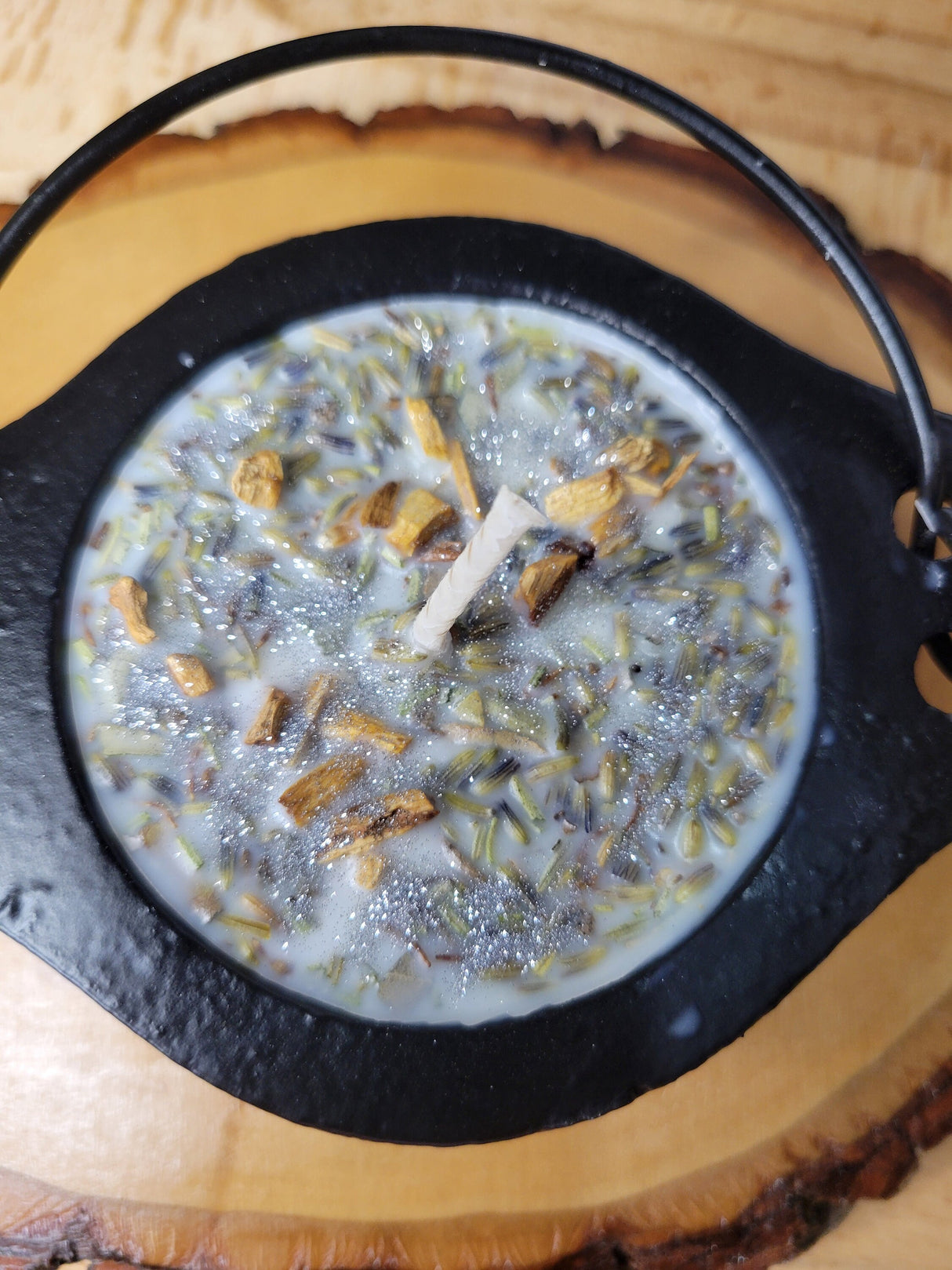 Lavender Sage Rosemary Cauldron Cleansing Candles Spell Candle Cauldron Witch Cauldron