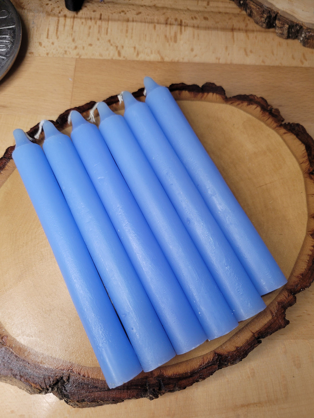 Light Blue Taper Candles - 6-Inch Elegant Candle Set