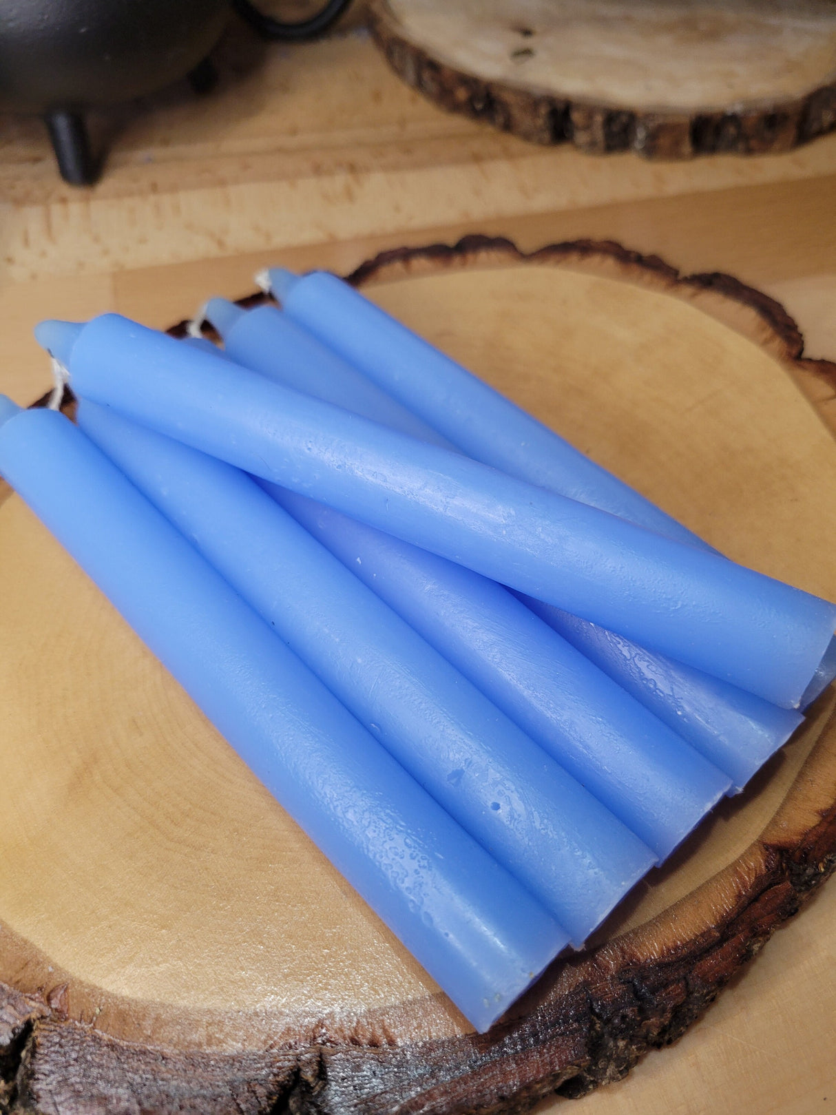 Light Blue Taper Candles - 6-Inch Elegant Candle Set