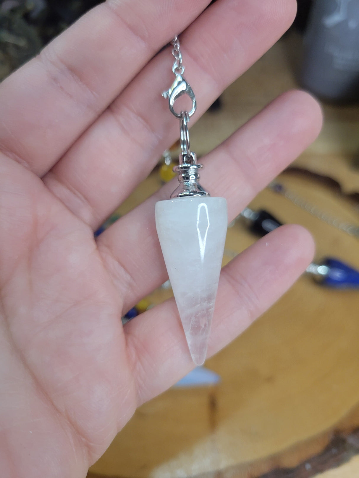 Seven Chakra Crystal Pendulum: Dowsing Divination Tool