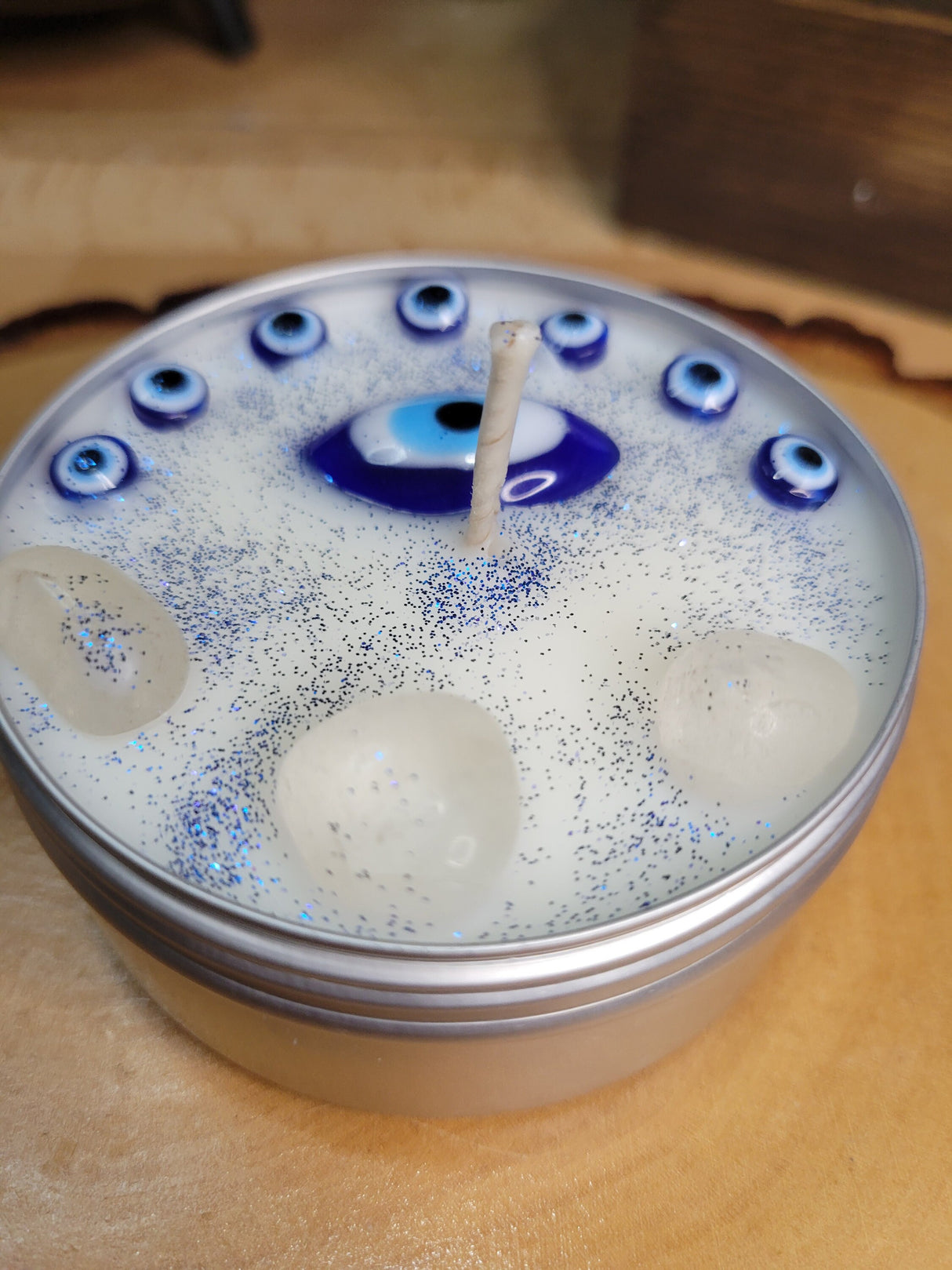 Evil Eye Candle Protection Candle Ritual Candle Evil Eye Protection Soy Candle Witch handmade Candle