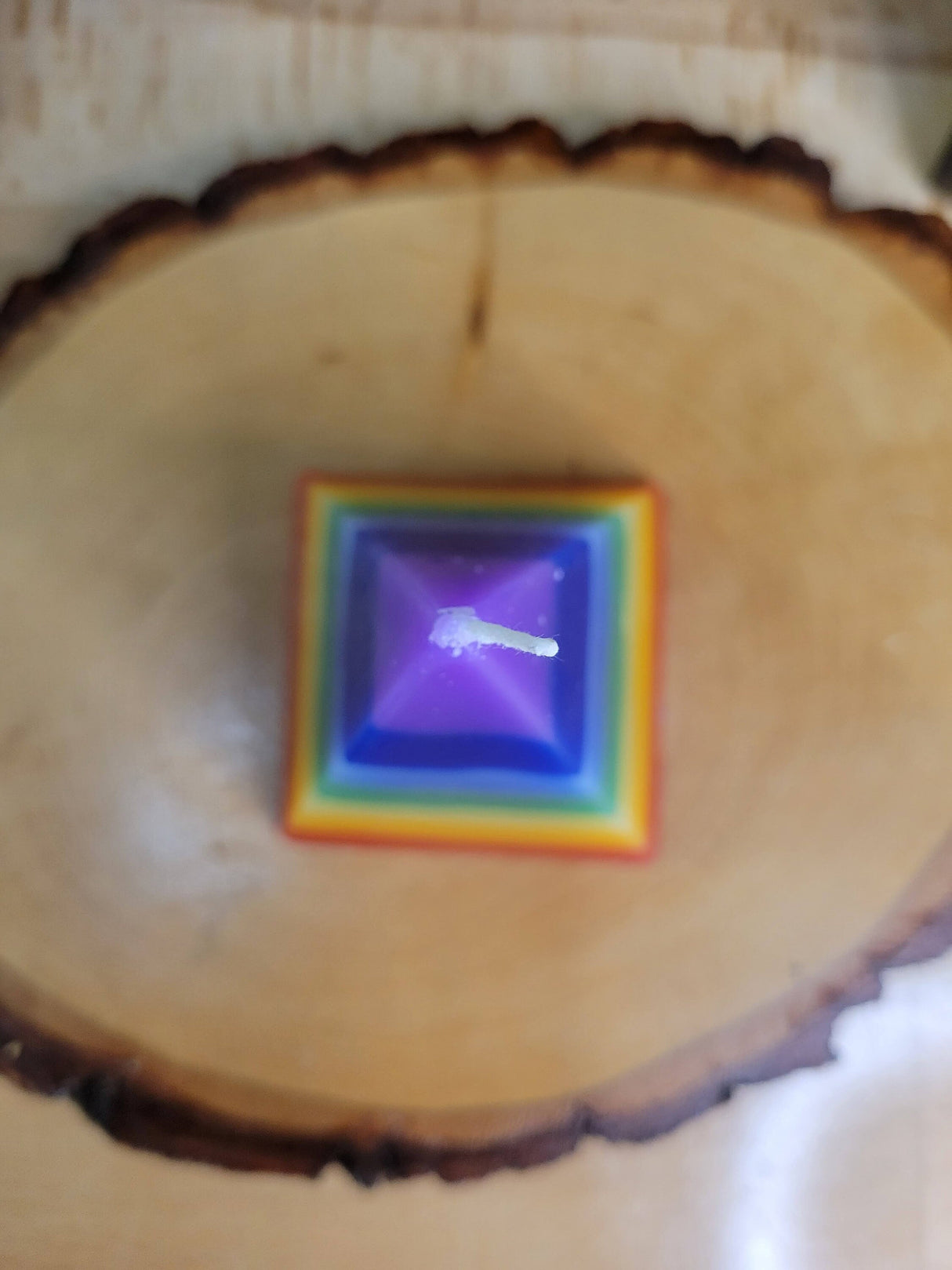 Seven Chakras Pyramid, Colored Candle, Spell Candle, Seven Chakra Candle, Ritual Candle