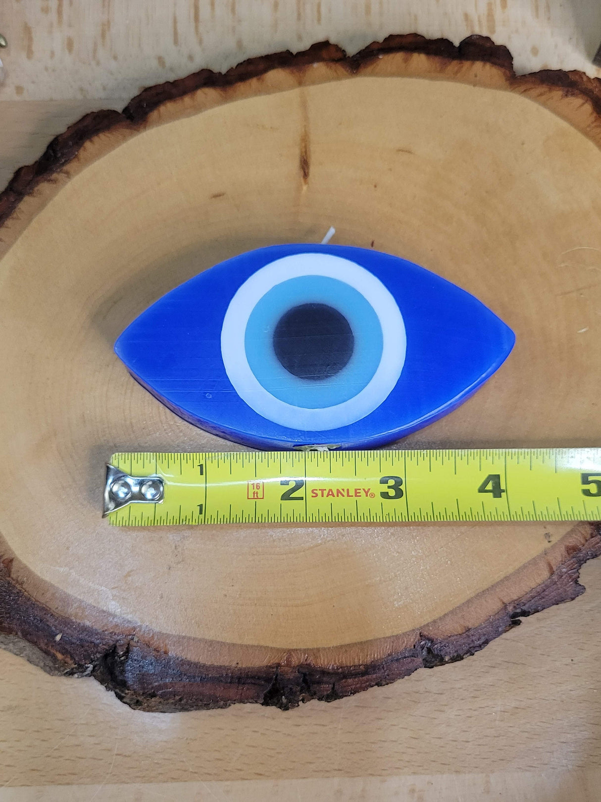 Evil Eye Candle: Round Paraffin Wax Spiritual Gift