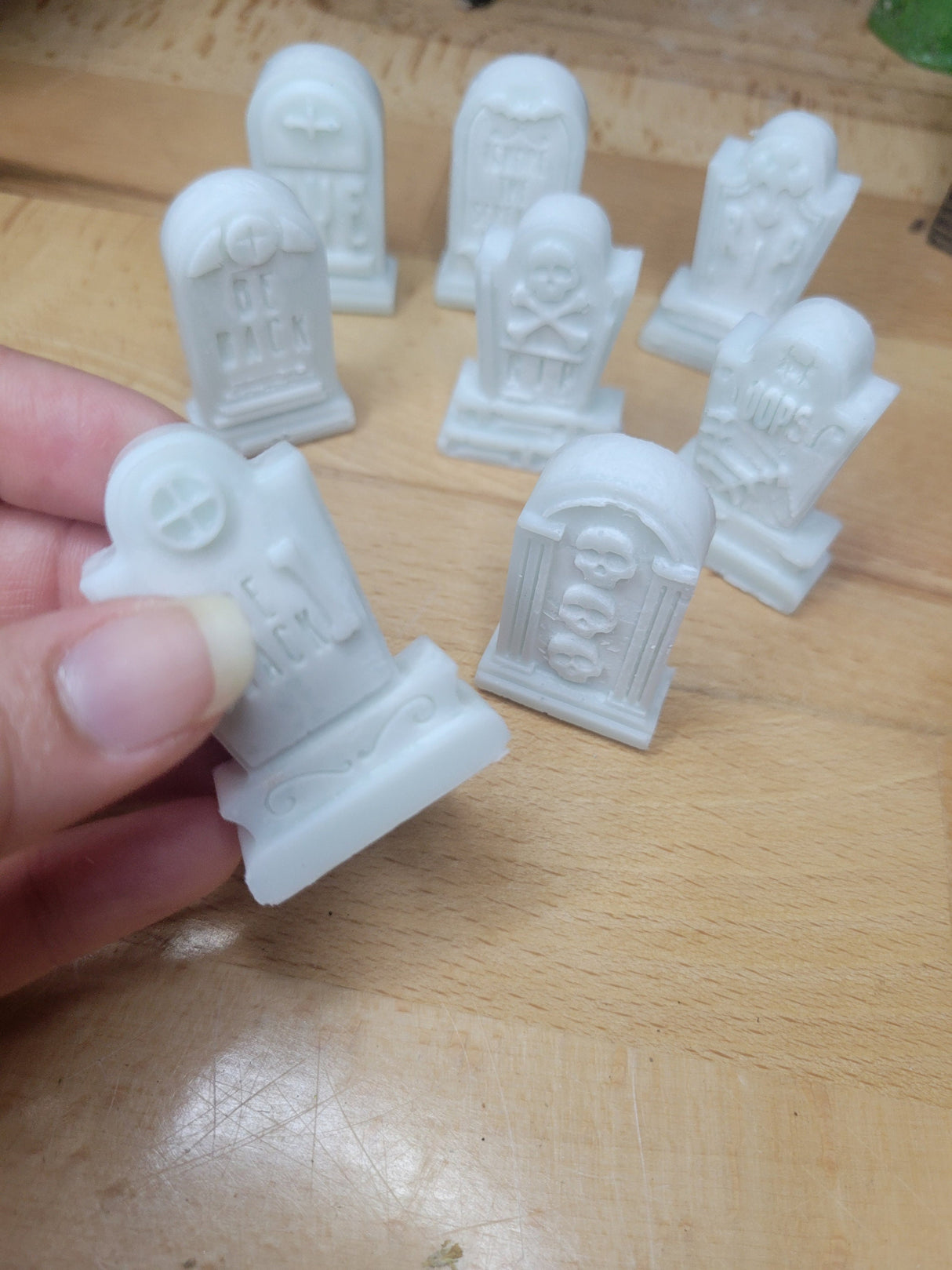 Gravestone Wax Melts Handmade Halloween Wax Melts Scented Melts Graveyard Witchy Wax Melts