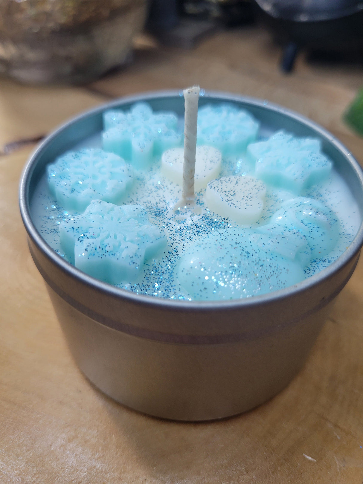 Christmas Scented Soy Candle: Clove, Vanilla, Jasmine