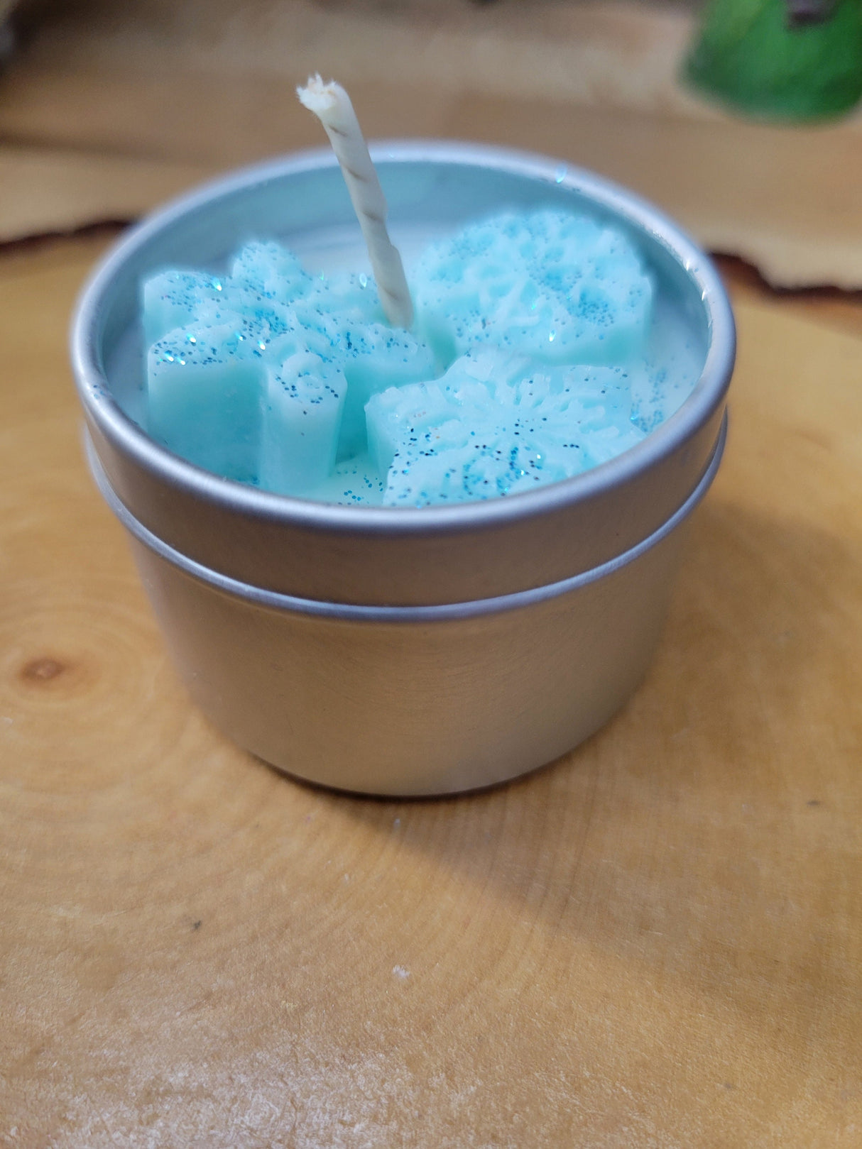 Christmas Mini Candle, Winter Tin Jar Small Candle Sample Soy Candle Hand-Poured Candle, Candle Gift