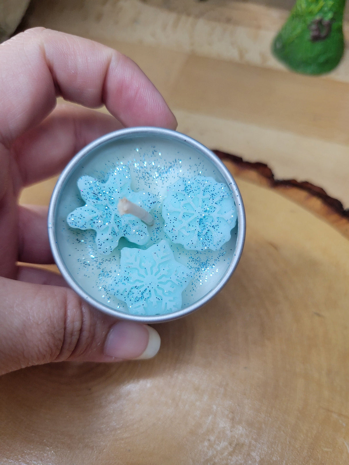 Christmas Mini Candle, Winter Tin Jar Small Candle Sample Soy Candle Hand-Poured Candle, Candle Gift