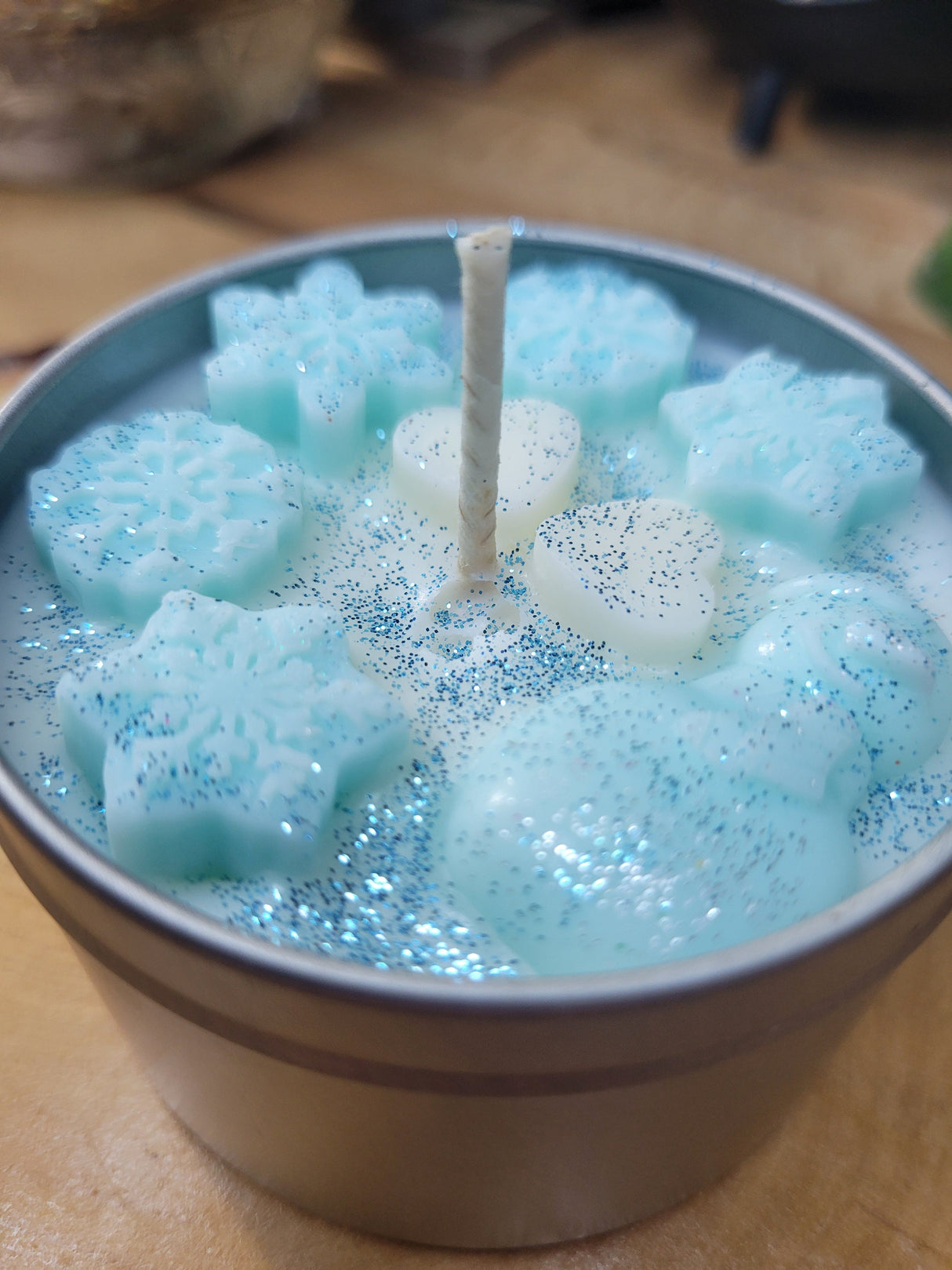 Christmas Scented Soy Candle: Clove, Vanilla, Jasmine