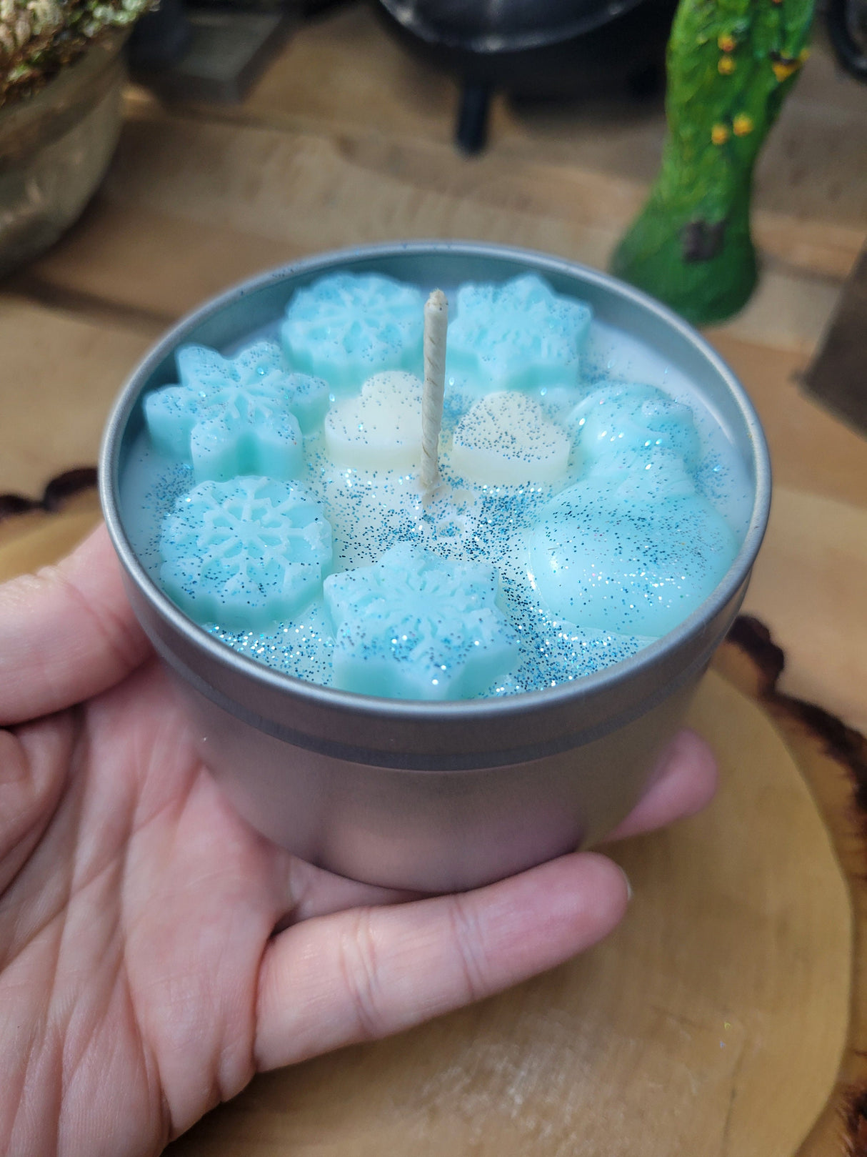 Christmas Scented Soy Candle: Clove, Vanilla, Jasmine