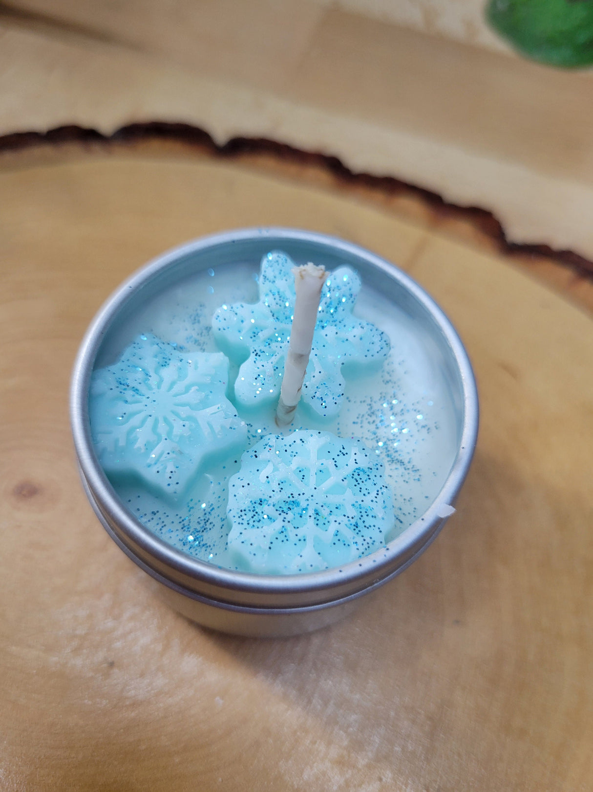 Christmas Mini Candle, Winter Tin Jar Small Candle Sample Soy Candle Hand-Poured Candle, Candle Gift