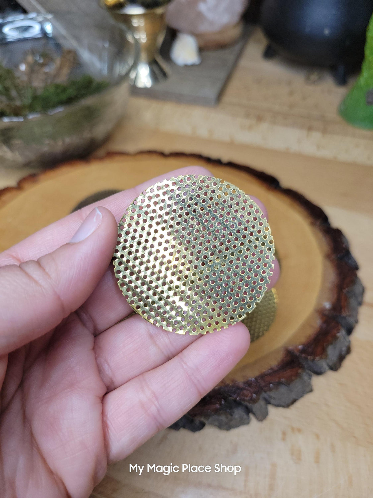 Brass Screen- Replacement screen for brass resin and loose incense burner
