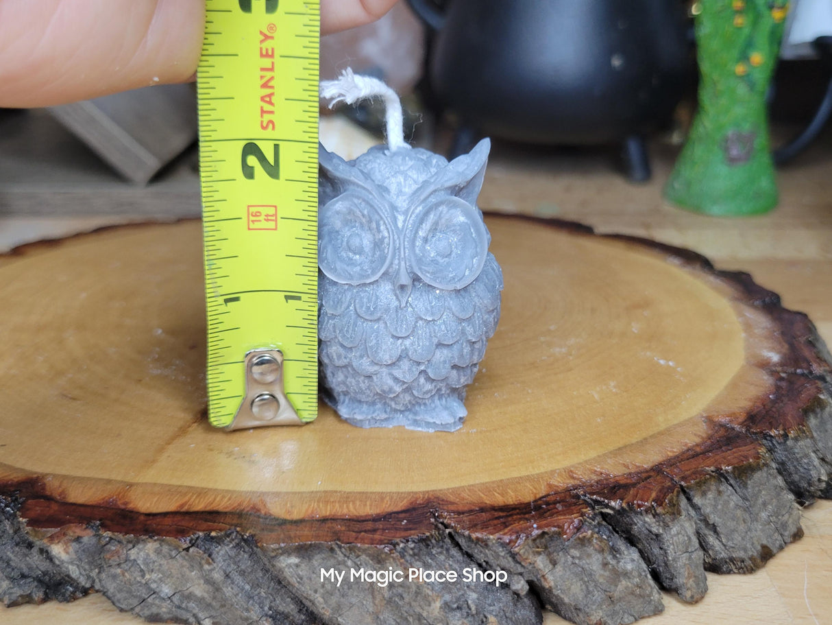 Handmade Palm Wax Owl Candle: Colorful Home Decor