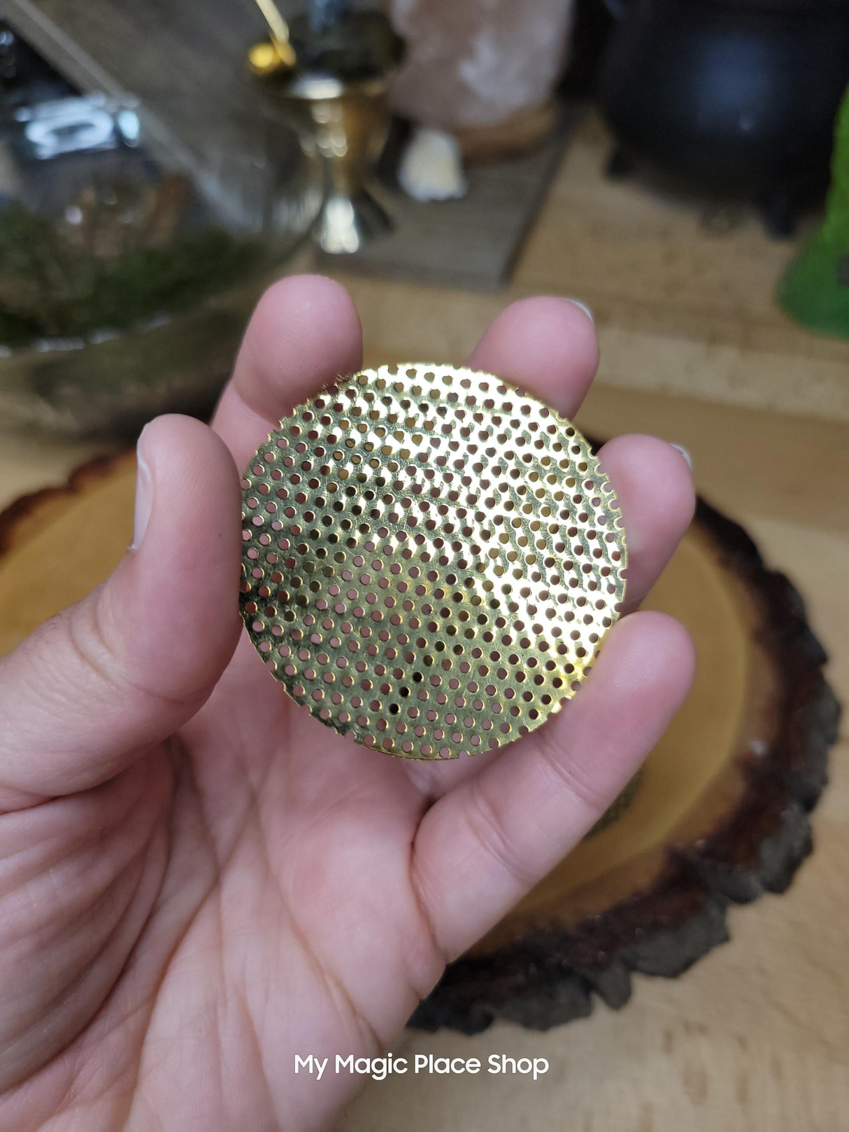 Brass Screen- Replacement screen for brass resin and loose incense burner