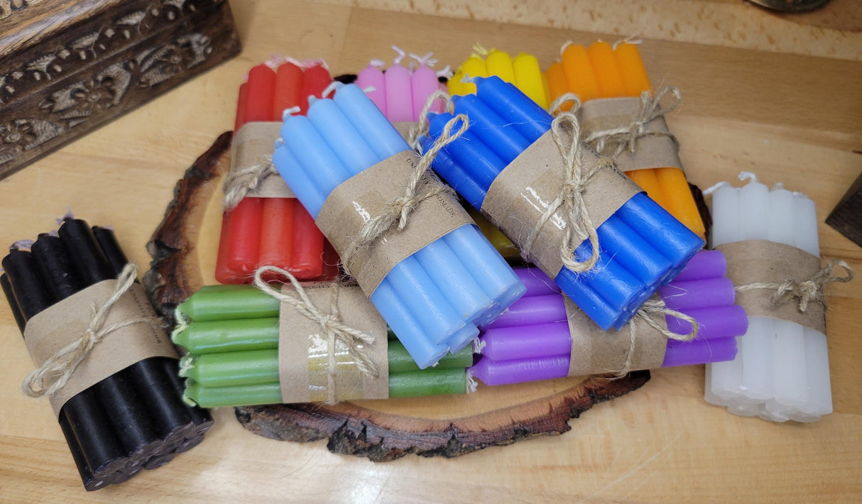 Mini Color Chime Candles - Set of 10 Spell Candles