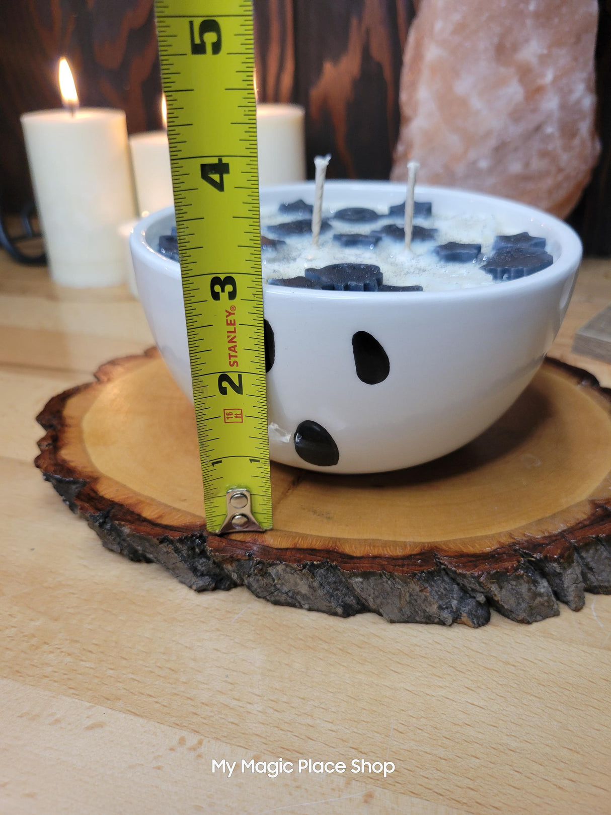 Ghost Big Bowl Soy Wax Halloween Candle Big Handmade Candle Bowl Gift for Her