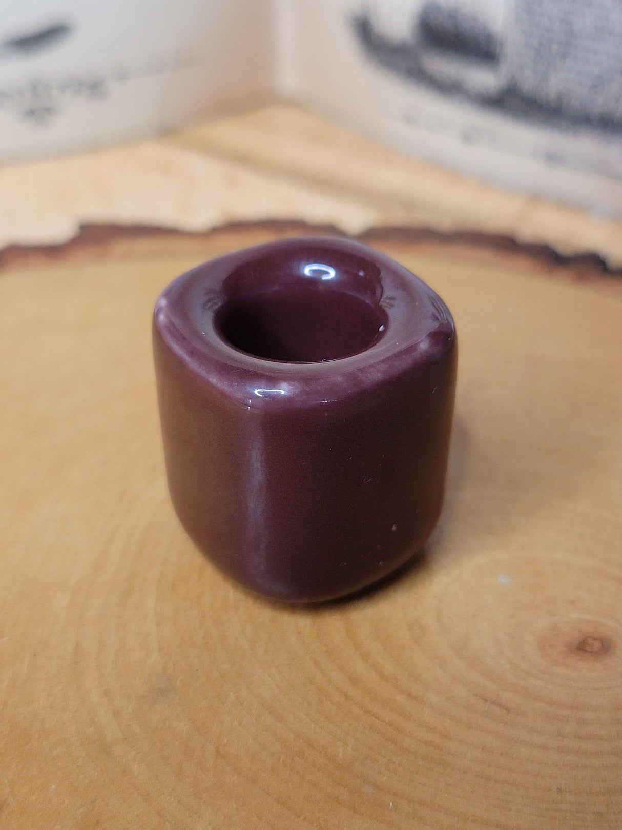 Mini Ceramic Chime Candle Holder: Altar Decor, Multiple Colors
