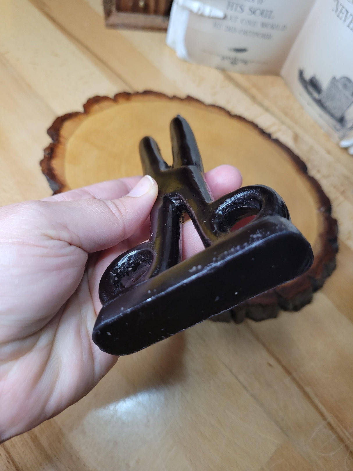 Black Scissors shape candle- Cord cutting Candle