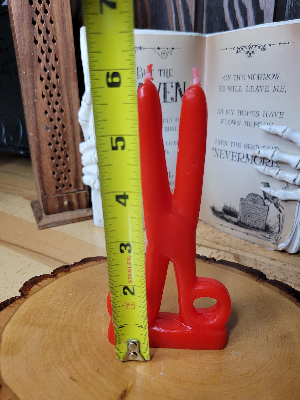 Red Scissors shape candle- Cord cutting Candle