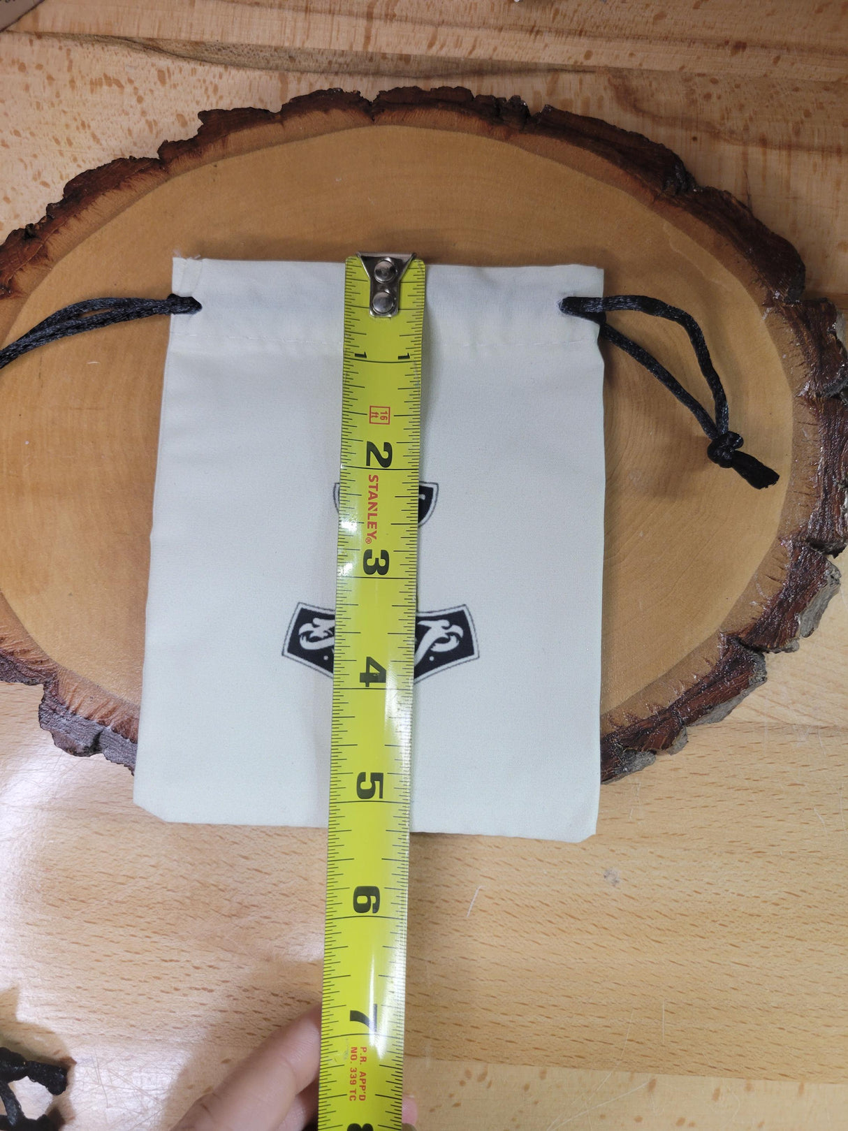 Cotton Pouch, Tree of Life, Pentacle, Celtic Symbols, Pouch for Crystals, Altar Decor