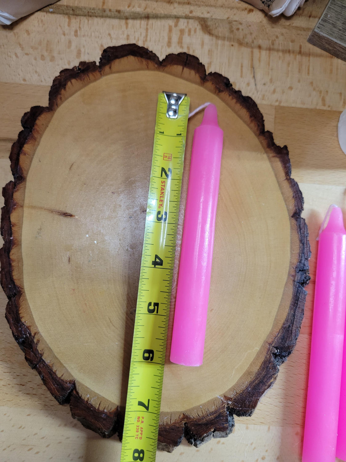 Pink Taper Candles: 6-Inch Vibrant Home Decor Handmade Candle Set