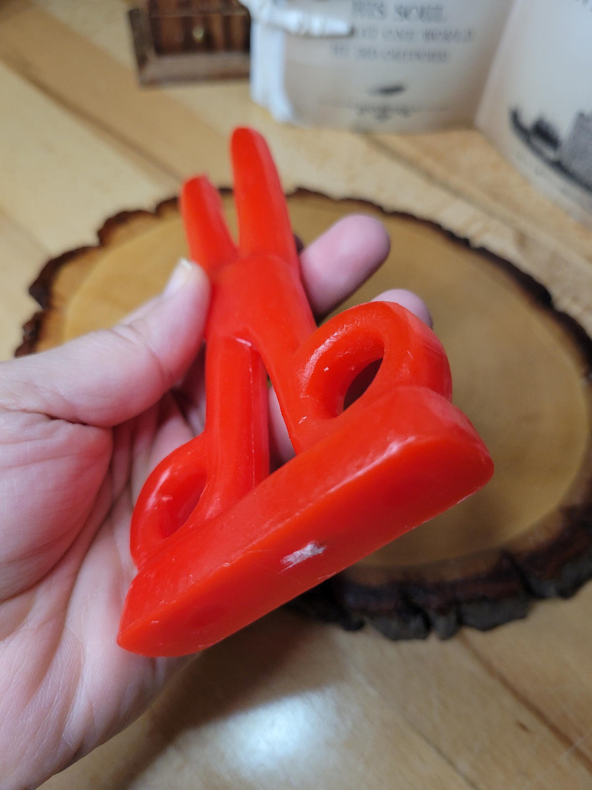 Red Scissors shape candle- Cord cutting Candle