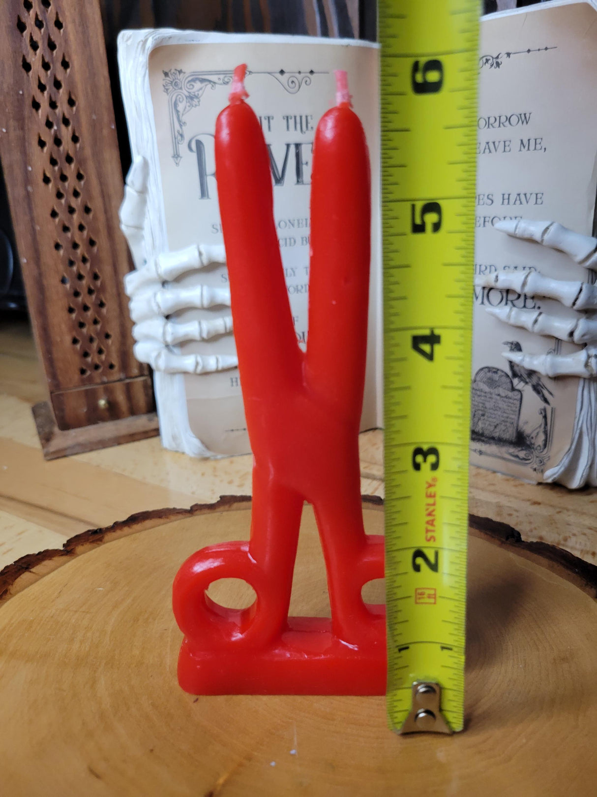 Red Scissors shape candle- Cord cutting Candle