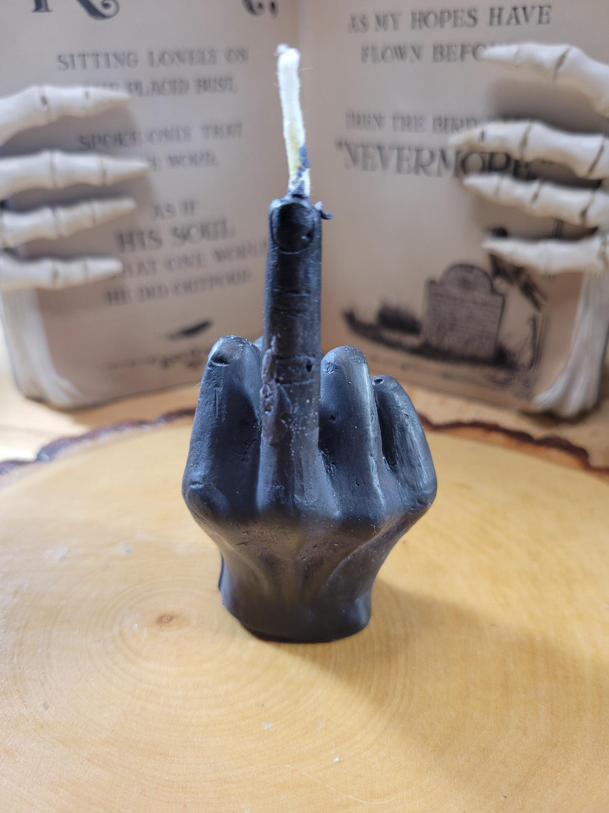 Handmade Middle Finger Candle: Funny Gag Gift, Novelty Home Decor