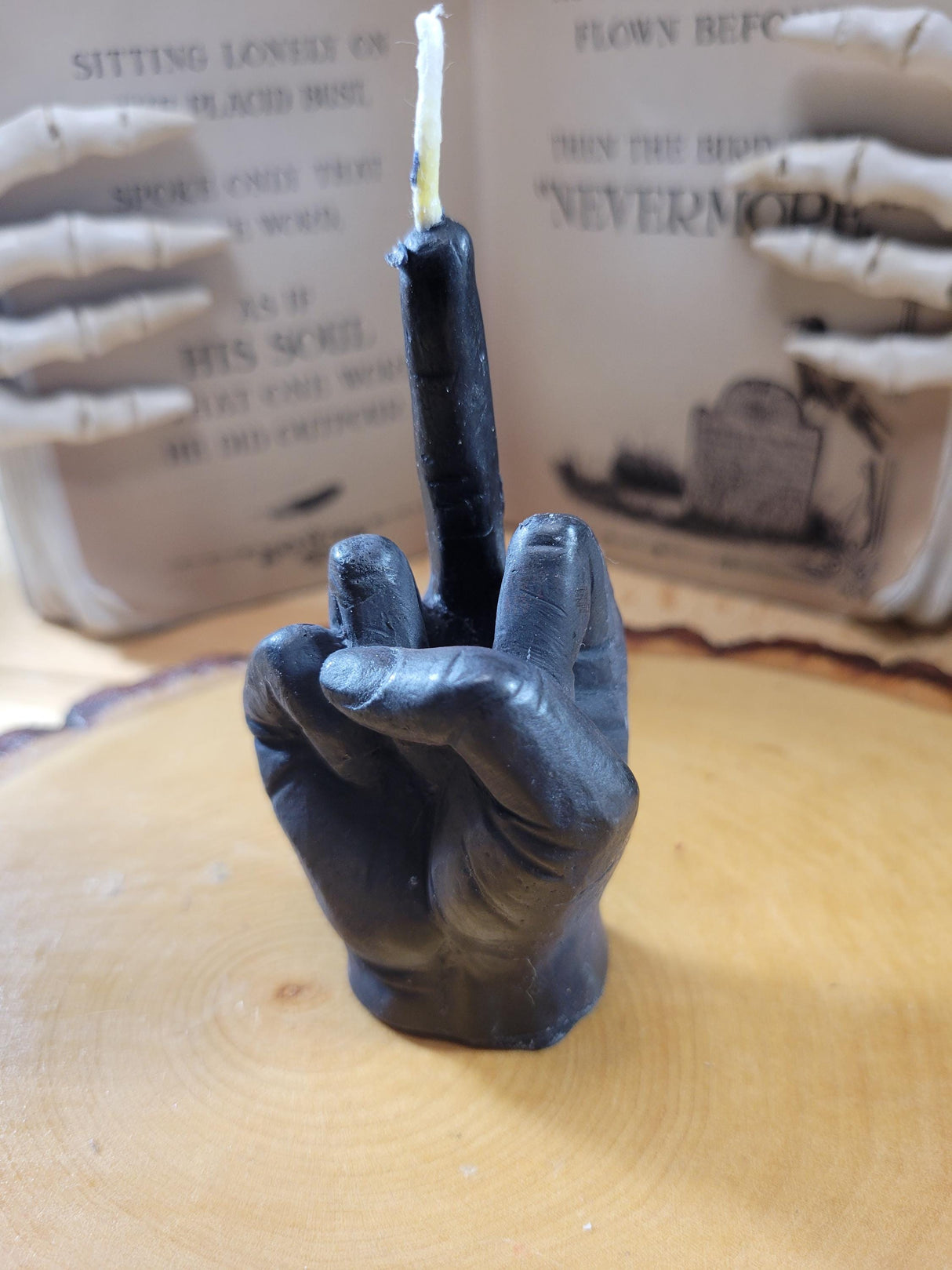 Handmade Middle Finger Candle: Funny Gag Gift, Novelty Home Decor