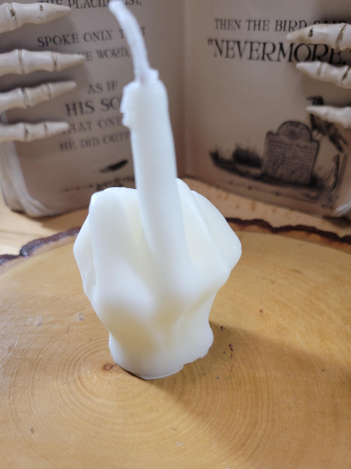 Handmade Middle Finger Candle: Funny Gag Gift, Novelty Home Decor