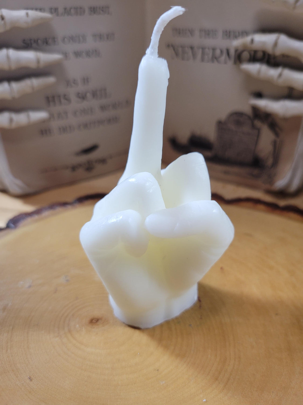 Handmade Middle Finger Candle: Funny Gag Gift, Novelty Home Decor
