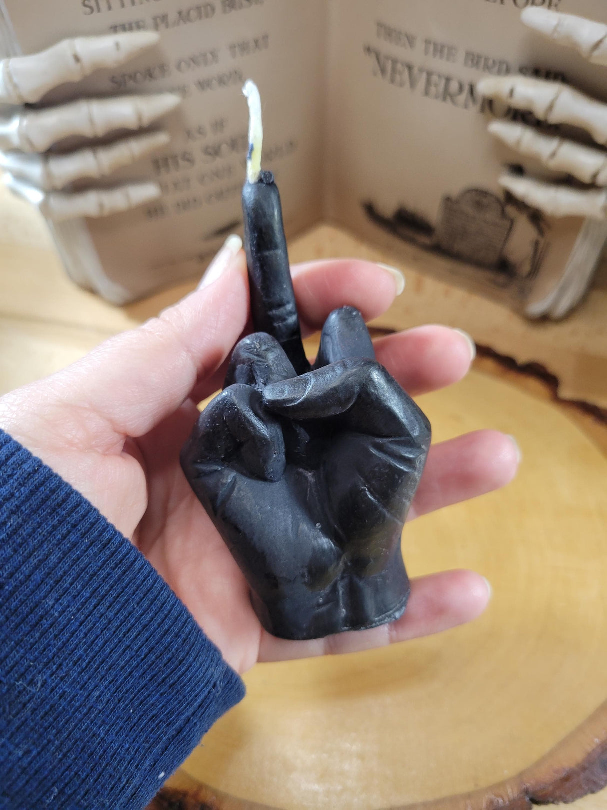Handmade Middle Finger Candle: Funny Gag Gift, Novelty Home Decor