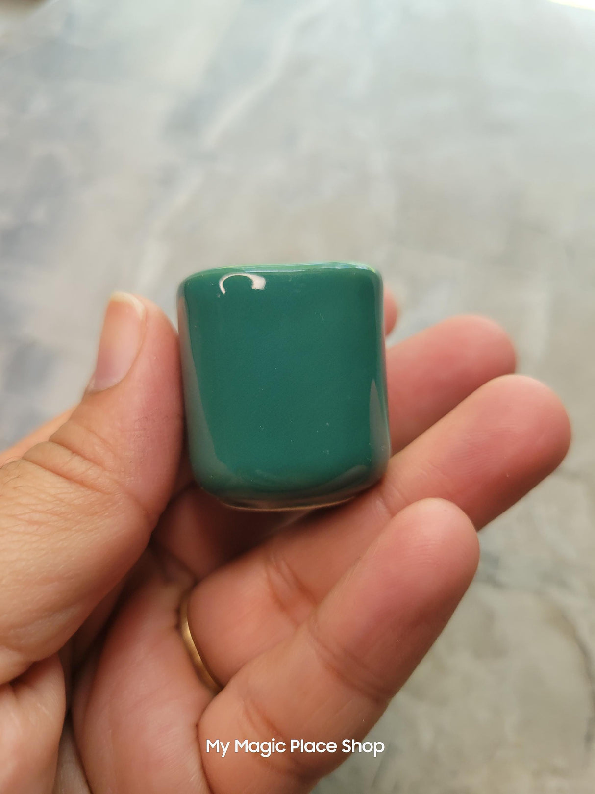 Mini Ceramic Chime Candle Holder: Altar Decor, Multiple Colors