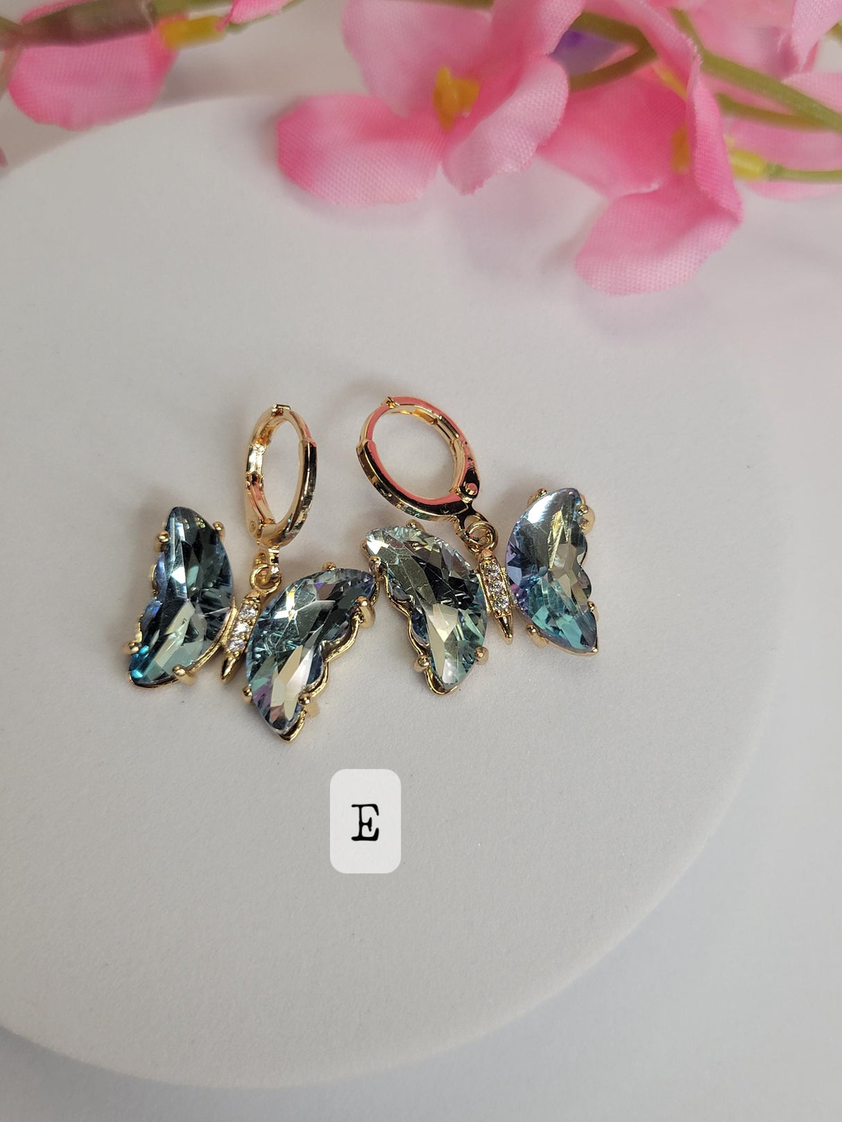 Butterfly Alloy Crystal Dangle Earrings - Unique Fashion Accessories for Women & Girls, Gift for Friends