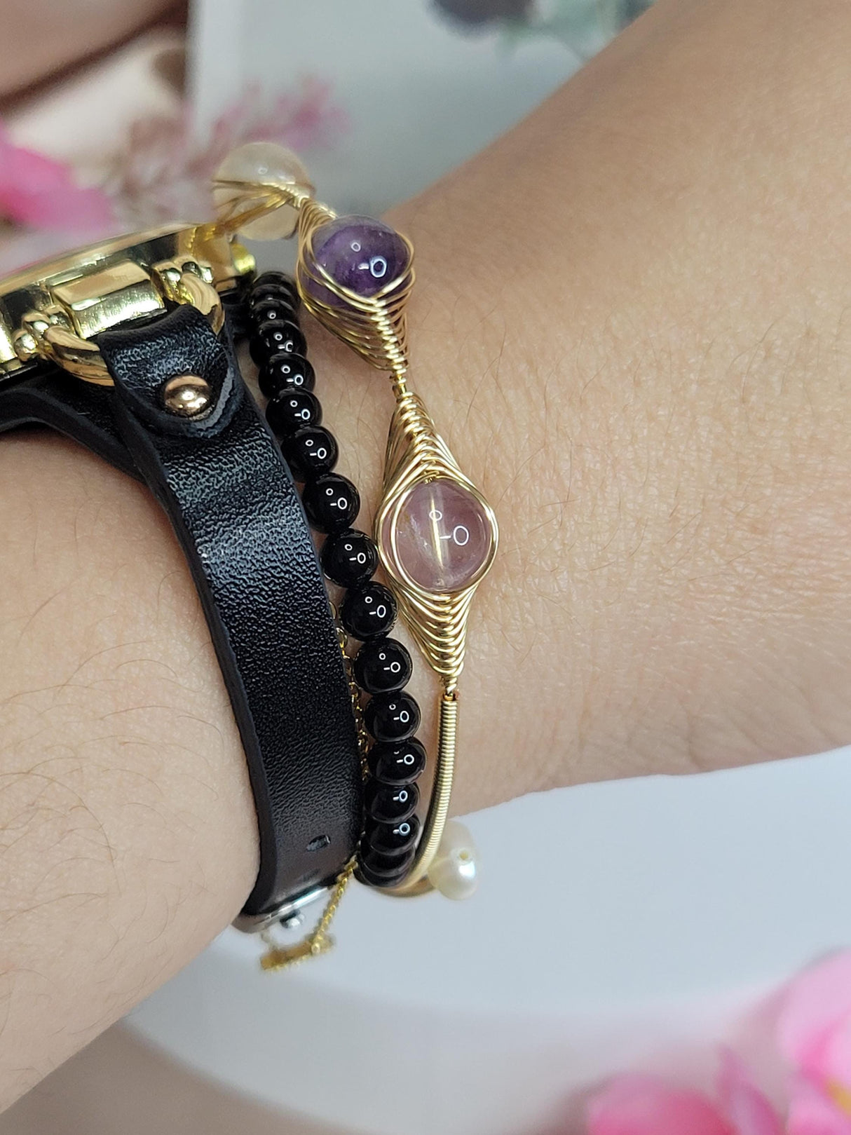 Crystal Bangle Gold Plated Elegant Jewelry for Women, Stylish Accessory for Special Occasions