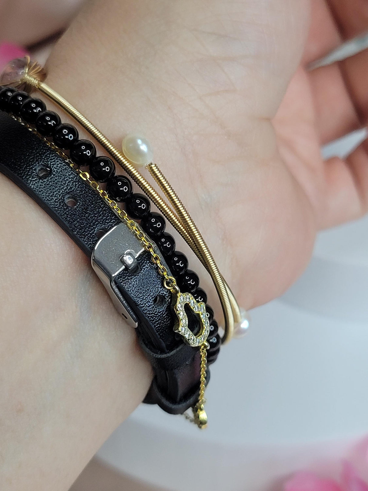 Crystal Bangle Gold Plated Elegant Jewelry for Women, Stylish Accessory for Special Occasions