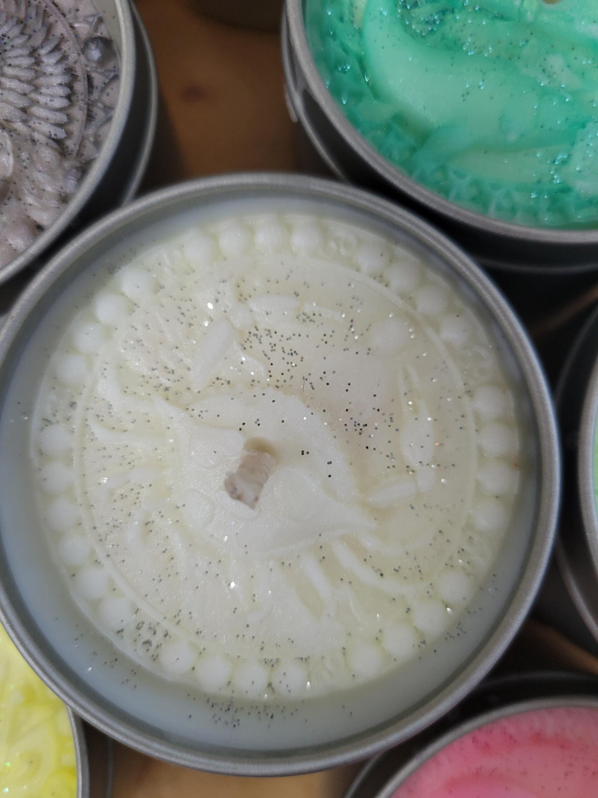 Small Zodiac Candles in Tin Jars, Handmade Scented Palm & Soy Wax, Ideal for Astrology